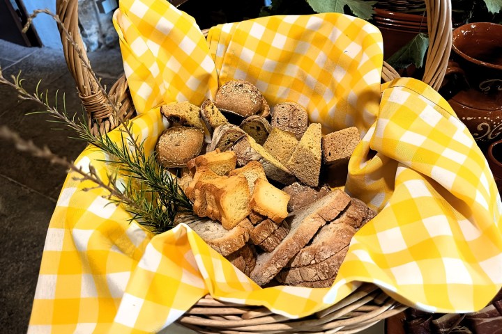 a basket full of food