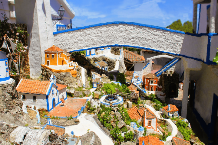 a group of people standing in front of a building