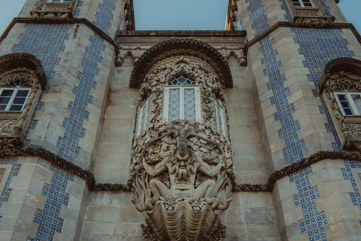 a close up of a church