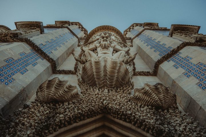 a cake made to look like a face