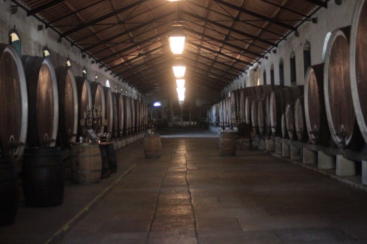 a large long train on a steel track