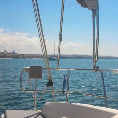 View from a boat over the Tagus.