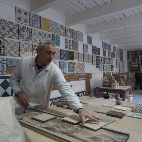 Tile factory in Azeitão.