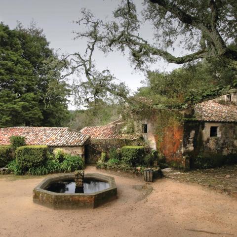 Interior of the Capuchos Convent.