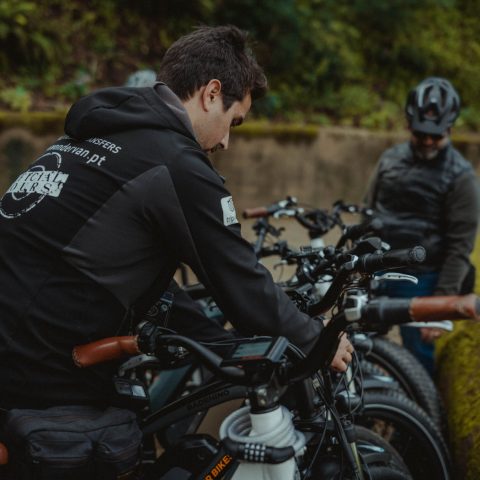 Cycling in a Group by E-Bike.